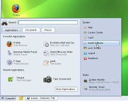 Start menu in ubuntu